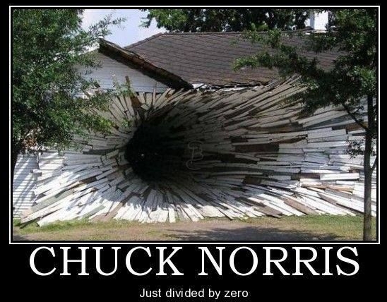 Chuck Norris Divides By Zero